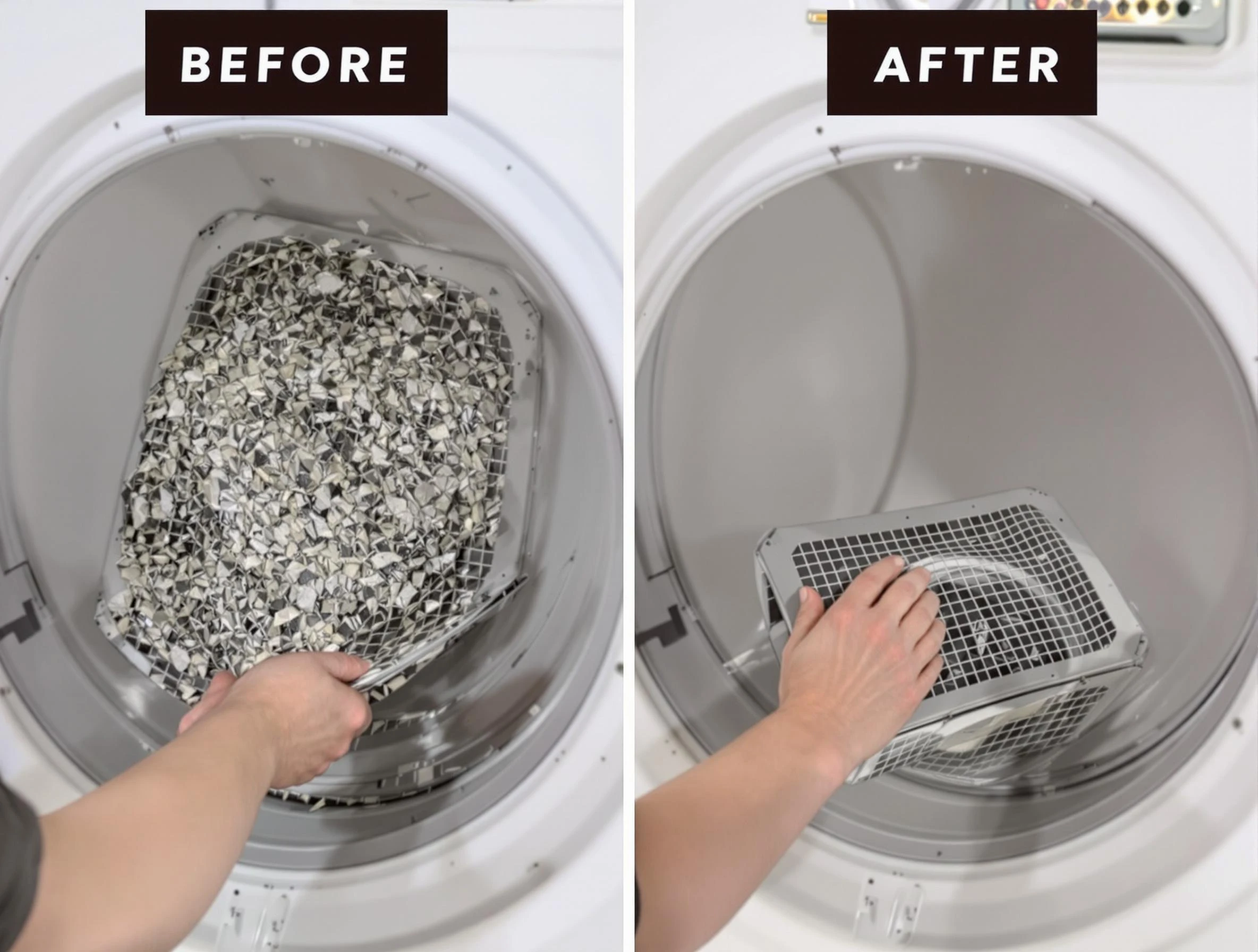 Professional lint trap cleaning by Fullerton Dryer Vent Cleaning in Fullerton