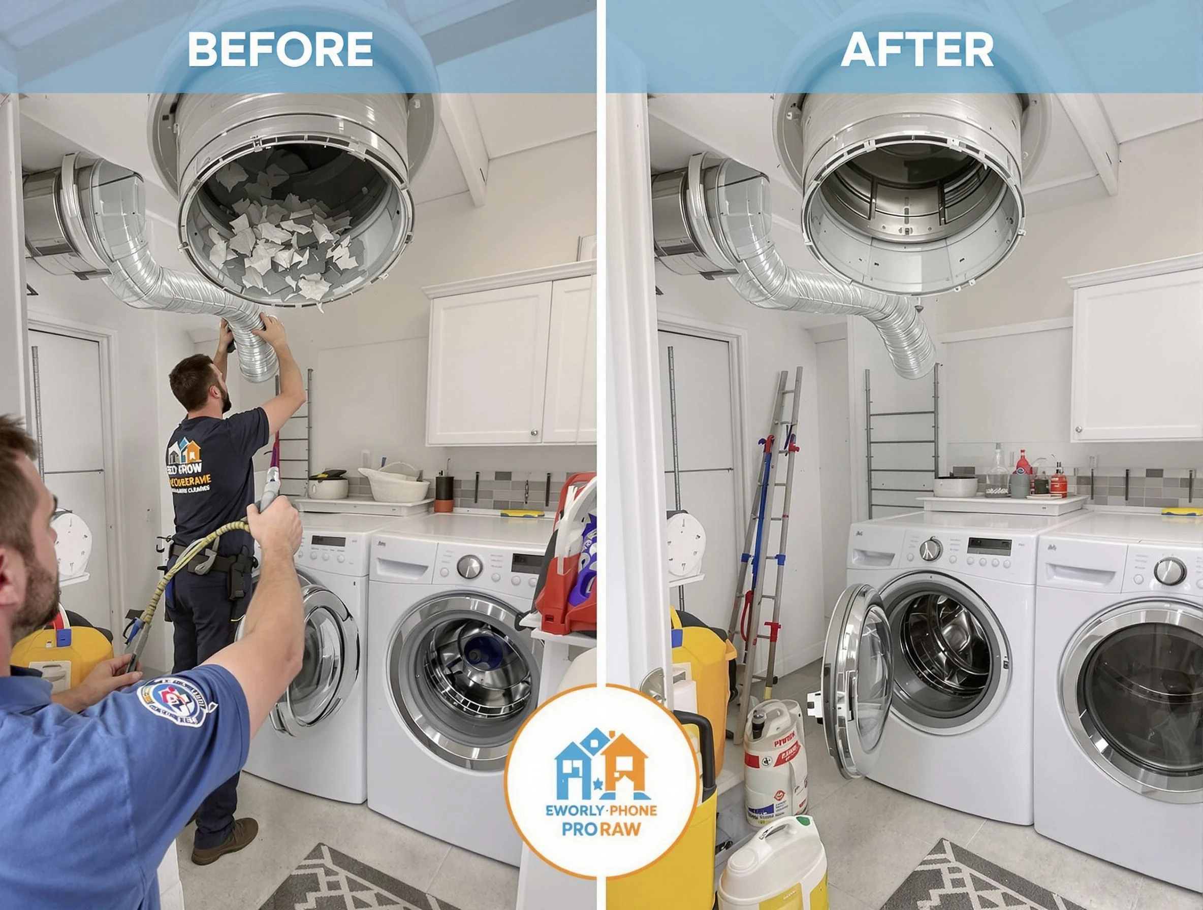 Residential dryer vent cleaning by Fullerton Dryer Vent Cleaning in Fullerton
